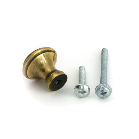 From The Anvil Cabinet Hardware Aged Brass / Cabinet Knobs / Small From The Anvil - Aged Brass Hammered Cabinet Knob - Small