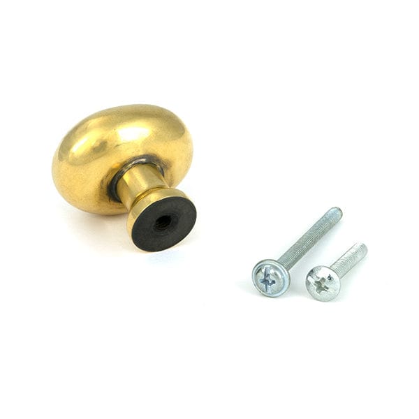 From The Anvil Cabinet Hardware Aged Brass / Cabinet Knobs / 32mm Dia. From The Anvil - Aged Brass Moore Cabinet Knob - 32mm