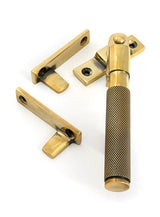 From The Anvil Window Furniture Aged Brass / Yes / Night Vent From The Anvil - Aged Brass Night-Vent Locking Brompton Fastener