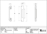 From The Anvil Locks & Latches Aged Brass / DIN Rebate Kit From The Anvil - Aged Brass Rebate Kit for Euro Din Sash Lock