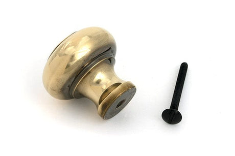 From The Anvil Cabinet Hardware Aged Brass / Cabinet Knobs / Large From The Anvil - Aged Brass Regency Cabinet Knob - Large