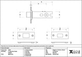 From The Anvil Locks & Latches Aged Bronze / Tubular Dead Bolts / 3" / 76mm From The Anvil - Aged Bronze 3" Heavy Duty Tubular Deadbolt
