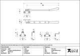 From The Anvil Window Furniture Aged Bronze / 8"/200mm From The Anvil - Aged Bronze 8" Newbury Stay (Steel Window)