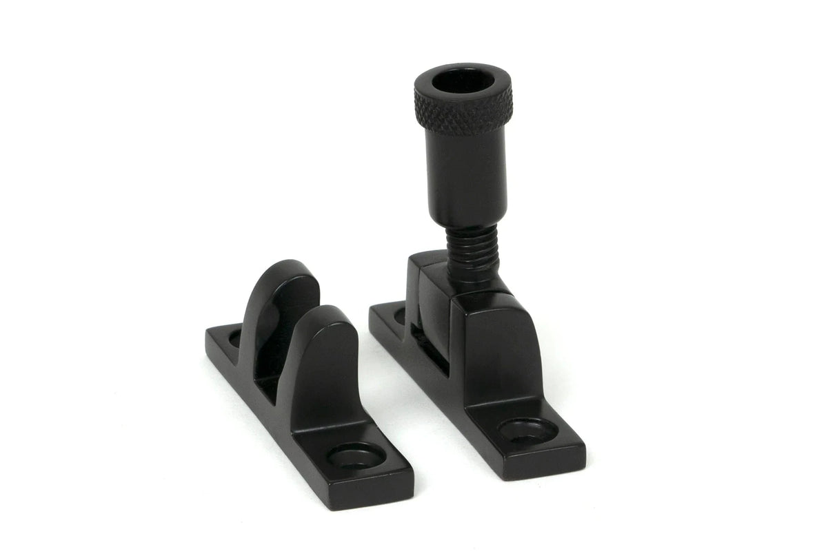 From The Anvil Window Furniture Aged Bronze / Sash Window Brighton Fasteners / Yes From The Anvil - Aged Bronze Brompton Brighton Fastener - Narrow (Square)