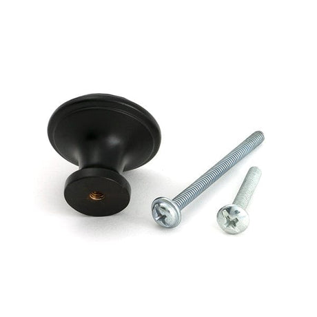 From The Anvil Cabinet Hardware Aged Bronze / Cabinet Knobs / Medium From The Anvil - Aged Bronze Hammered Cabinet Knob - Medium
