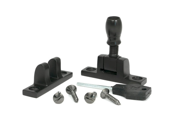 From The Anvil Window Furniture Aged Bronze / Sash Window Brighton Fasteners / Yes From The Anvil - Aged Bronze Mushroom Brighton Fastener - Narrow (Square)