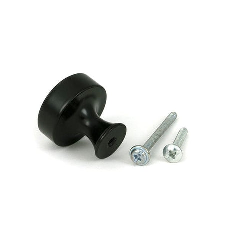 From The Anvil Cabinet Hardware Aged Bronze / Cabinet Knobs / 32mm Dia. From The Anvil - Aged Bronze Scully Cabinet Knob - 32mm