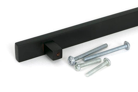 From The Anvil Cabinet Hardware Aged Bronze / Cabinet Pull Handles / Medium From The Anvil - Aged Bronze Scully Pull Handle - Medium