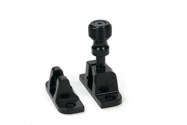 From The Anvil Window Furniture Black / Sash Window Brighton Fasteners / Yes From The Anvil - Black Beehive Brighton Fastener (Radiused)