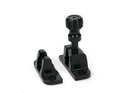 From The Anvil Window Furniture Black / Sash Window Brighton Fasteners / Yes From The Anvil - Black Beehive Brighton Fastener (Radiused)
