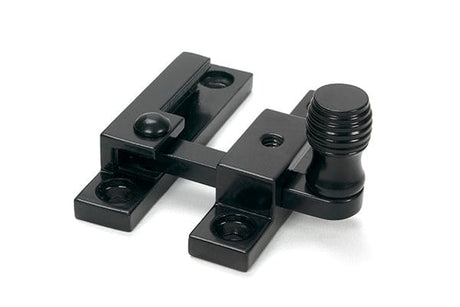 From The Anvil Window Furniture Black / Sash Window Quadrant Fasteners / Yes From The Anvil - Black Beehive Quadrant Fastener - Narrow