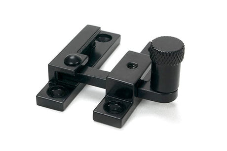 From The Anvil Window Furniture Black / Sash Window Quadrant Fasteners / Yes From The Anvil - Black Brompton Quadrant Fastener - Narrow