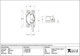 From The Anvil Window Furniture Black / Sash Window Fitch Fasteners / Yes From The Anvil - Black Fitch Fastener