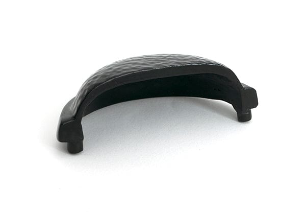 From The Anvil Cabinet Hardware Black / Cabinet Cup Pulls From The Anvil - Black Hammered Regency Drawer Pull