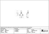 From The Anvil Window Furniture Black / Casement Stay Locking Pin From The Anvil - Black Locking Stay Pin (Steel Window)