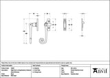 From The Anvil Window Furniture Black / Yes / Night Vent From The Anvil - Black Night-Vent Locking Monkeytail Fastener (Steel Window)