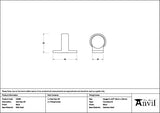 From The Anvil Window Furniture Black / Sash Ring From The Anvil - Black Sash Eye Lift