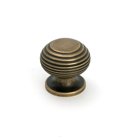 From The Anvil Cabinet Hardware Burnished Brass / Cabinet Knobs / 30mm Dia. From The Anvil - Burnished Brass Beehive Cabinet Knob 30mm