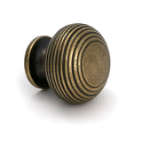 From The Anvil Cabinet Hardware Burnished Brass / Cabinet Knobs / 40mm Dia. From The Anvil - Burnished Brass Beehive Cabinet Knob 40mm