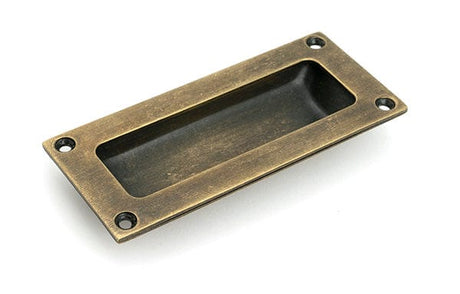 From The Anvil Cabinet Hardware Burnished Brass / Flush Handle From The Anvil - Burnished Brass Flush Handle