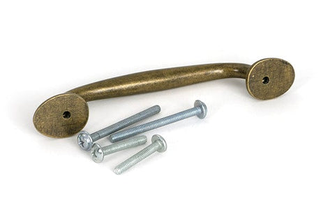 From The Anvil Cabinet Hardware Burnished Brass / Cabinet Pull Handles / Small From The Anvil - Burnished Brass Moore Pull Handle - Small