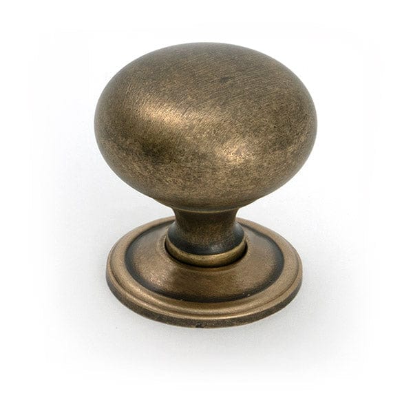 From The Anvil Cabinet Hardware Burnished Brass / Cabinet Knobs / 38mm Dia. From The Anvil - Burnished Brass Mushroom Cabinet Knob 38mm