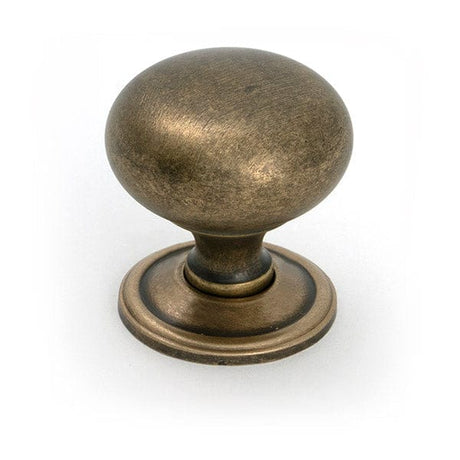 From The Anvil Cabinet Hardware Burnished Brass / Cabinet Knobs / 38mm Dia. From The Anvil - Burnished Brass Mushroom Cabinet Knob 38mm