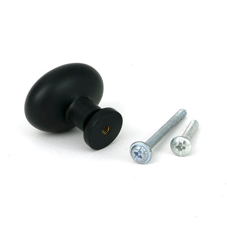 From The Anvil Cabinet Hardware Matt Black / Cabinet Knobs / 38mm Dia. From The Anvil - Matt Black Moore Cabinet Knob - 38mm