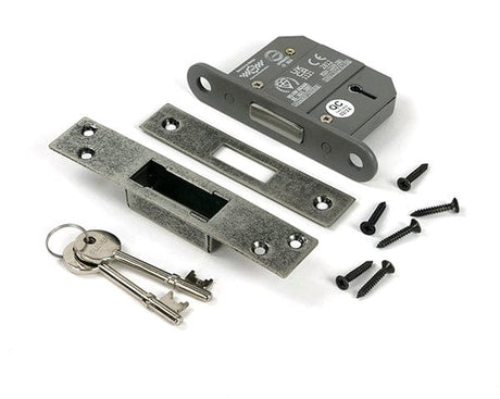 From The Anvil Locks & Latches Pewter Patina / 5 Lever Deadlocks / 2.5" / 65mm From The Anvil - Pewter 2.5" 5 Lever BS Dead Lock