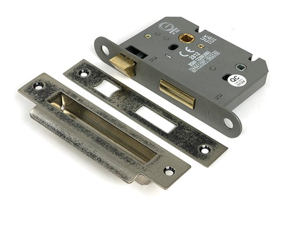 From The Anvil Locks & Latches Pewter Patina / Bathroom Lock / 3" / 76mm From The Anvil - Pewter 3" Heavy Duty Bathroom Mortice Lock