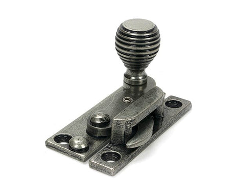 From The Anvil Window Furniture Pewter Patina / Sash Window Hook Fasteners / Yes From The Anvil - Pewter Beehive Sash Hook Fastener