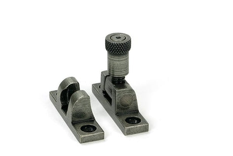 From The Anvil Window Furniture Pewter Patina / Sash Window Brighton Fasteners / Yes From The Anvil - Pewter Brompton Brighton Fastener - Narrow (Square)