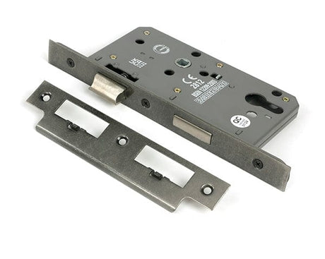 From The Anvil Locks & Latches Pewter Patina / DIN Euro Sash Lock / 2.5" / 65mm From The Anvil - Pewter Euro Din Sash Lock - 60mm Backset/72mm Centre