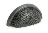 From The Anvil Cabinet Hardware Pewter Patina / Cabinet Cup Pulls From The Anvil - Pewter Hammered Regency Drawer Pull