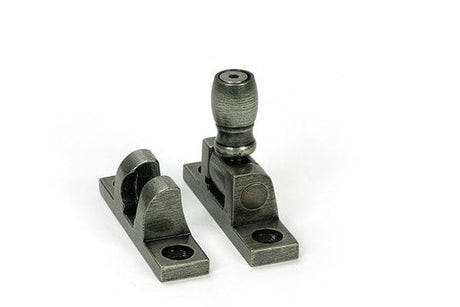 From The Anvil Window Furniture Pewter Patina / Sash Window Brighton Fasteners / Yes From The Anvil - Pewter Mushroom Brighton Fastener - Narrow (Square)