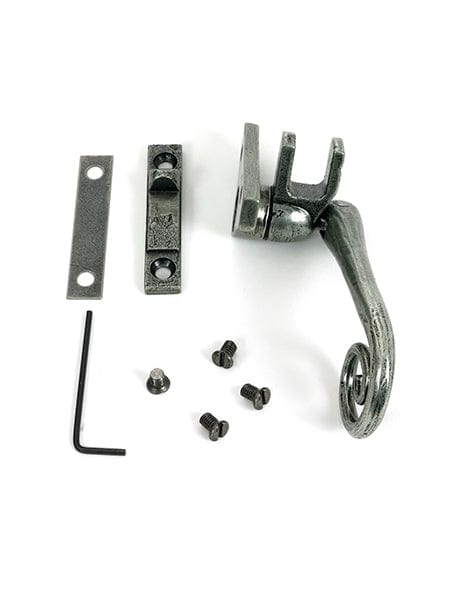 From The Anvil Window Furniture Pewter Patina / Yes / Night Vent From The Anvil - Pewter Night-Vent Locking Monkeytail Fastener (Steel Window)