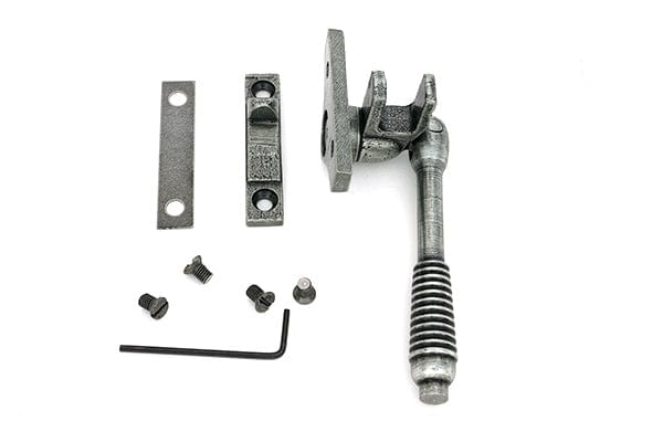 From The Anvil Window Furniture Pewter Patina / Yes / Night Vent From The Anvil - Pewter Night-Vent Locking Reeded Fastener (Steel Window)