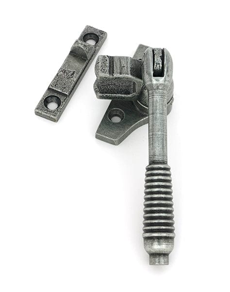 From The Anvil Window Furniture Pewter Patina / Yes / Night Vent From The Anvil - Pewter Night-Vent Locking Reeded Fastener (Steel Window)