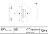 From The Anvil Locks & Latches Pewter Patina / DIN Rebate Kit From The Anvil - Pewter Rebate Kit for Euro Sash Lock