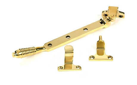 From The Anvil Window Furniture Polished Brass / 8"/200mm From The Anvil - Polished Brass 8" Reeded Stay (Steel Window)