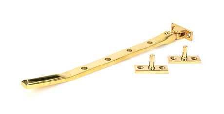 From The Anvil Window Furniture Polished Brass / 10"/250mm From The Anvil - Polished Brass Art Deco 10" Stay