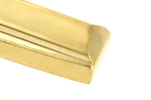 From The Anvil Window Furniture Polished Brass / Yes / Mortice & Hook Place From The Anvil - Polished Brass Locking Art Deco Fastener - RH