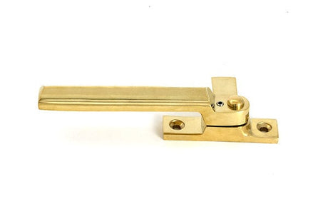 From The Anvil Window Furniture Polished Brass / Yes / Mortice & Hook Place From The Anvil - Polished Brass Locking Art Deco Fastener - RH
