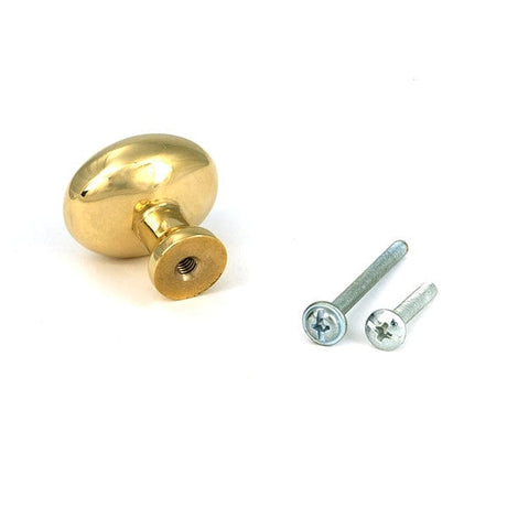 From The Anvil Cabinet Hardware Polished Brass / Cabinet Knobs / 32mm Dia. From The Anvil - Polished Brass Moore Cabinet Knob - 32mm