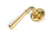 From The Anvil Door Furniture Polished Brass / Round Rose From The Anvil - Polished Brass Newbury Lever on Rose Set