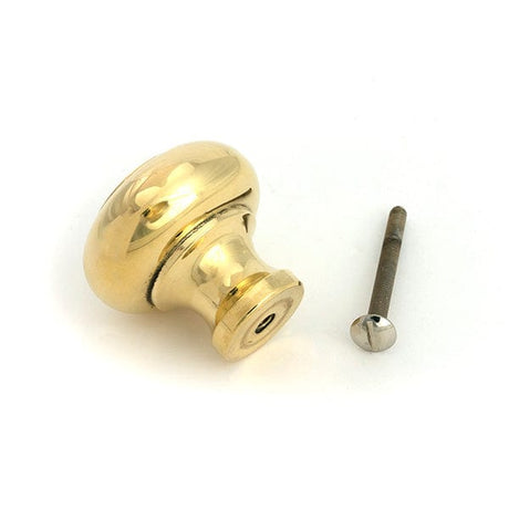 From The Anvil Cabinet Hardware Polished Brass / Cabinet Knobs / Large From The Anvil - Polished Brass Regency Cabinet Knob - Large