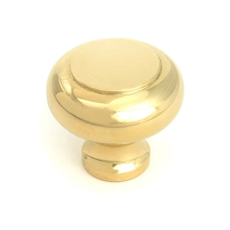 From The Anvil Cabinet Hardware Polished Brass / Cabinet Knobs / Large From The Anvil - Polished Brass Regency Cabinet Knob - Large