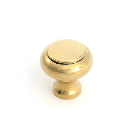 From The Anvil Cabinet Hardware Polished Brass / Cabinet Knobs / Small From The Anvil - Polished Brass Regency Cabinet Knob - Small