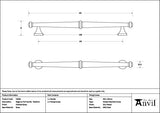 From The Anvil Cabinet Hardware Polished Brass / Cabinet Pull Handles / Medium From The Anvil - Polished Brass Regency Pull Handle - Medium