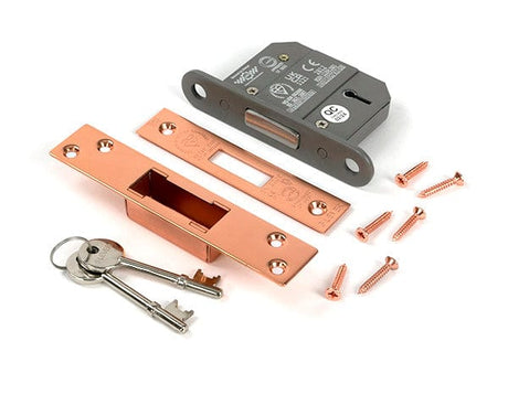 From The Anvil Locks & Latches Polished Bronze / 5 Lever Deadlocks / 2.5" / 65mm From The Anvil - Polished Bronze 2.5" 5 Lever BS Dead Lock